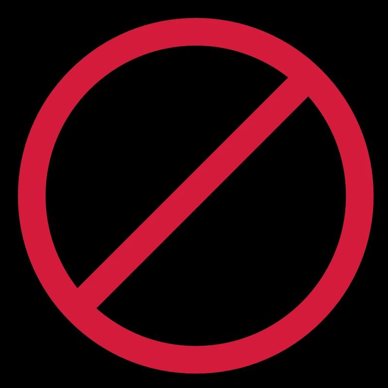 Ban interdit signe d'interdiction signe
