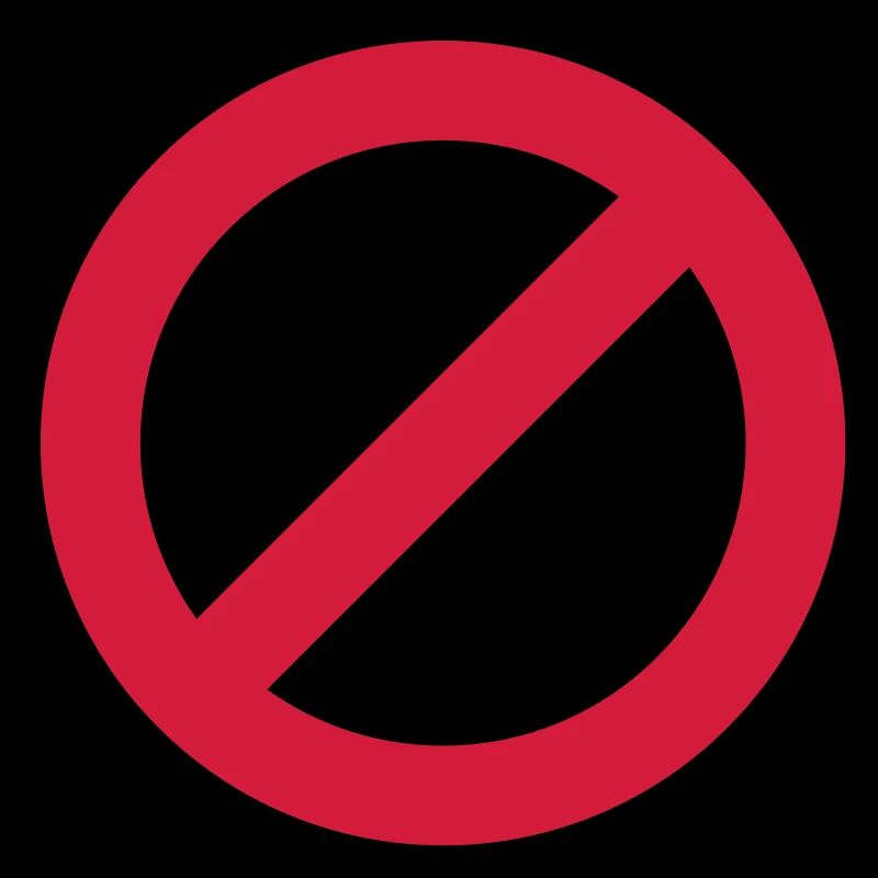 Prohibition sign