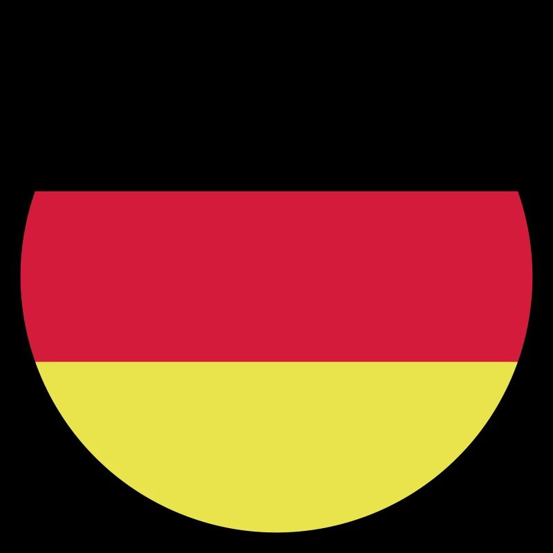Drapeau Allemagne Allemagne Trois couleurs Vector Rond