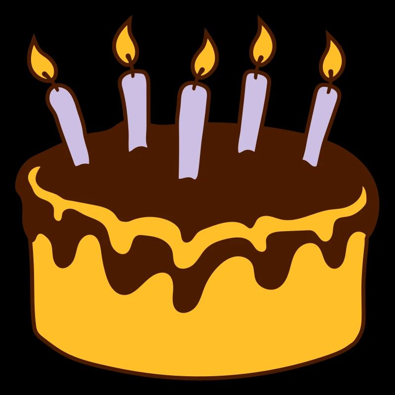 Bougies de gâteau d’anniversaire au chocolat