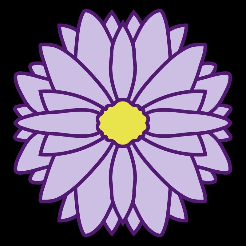 Runde Hübsche Blume Design