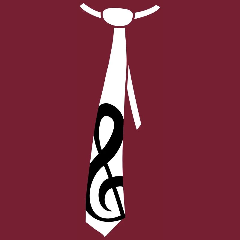 Clef de musique note cravate style occasion