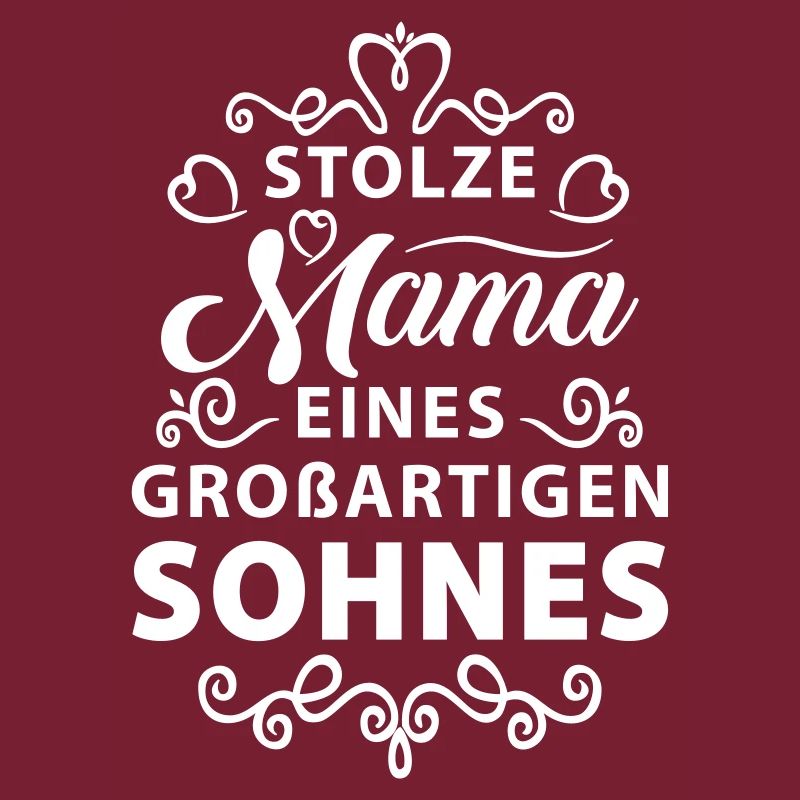 Stolze Mama eines großartigen Sohnes