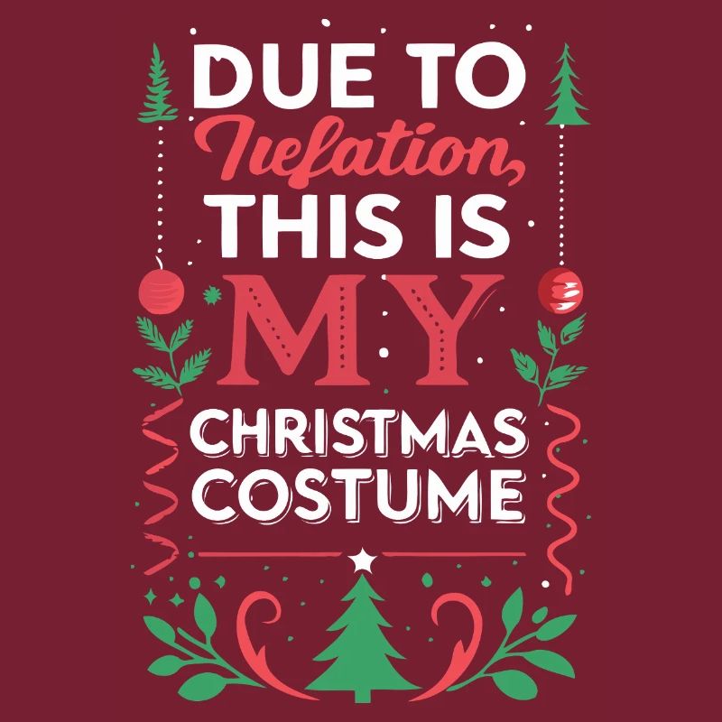 Inflation-Weihnachtskostüm