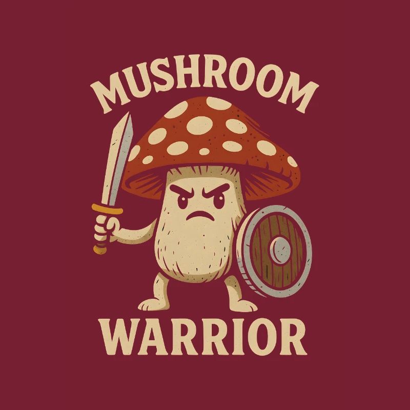 Guerrier champignon avec épée