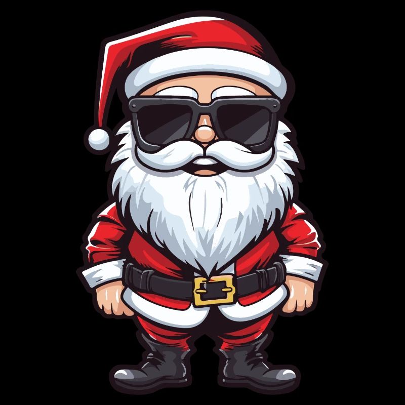 Weihnachtsmann Comic Santa