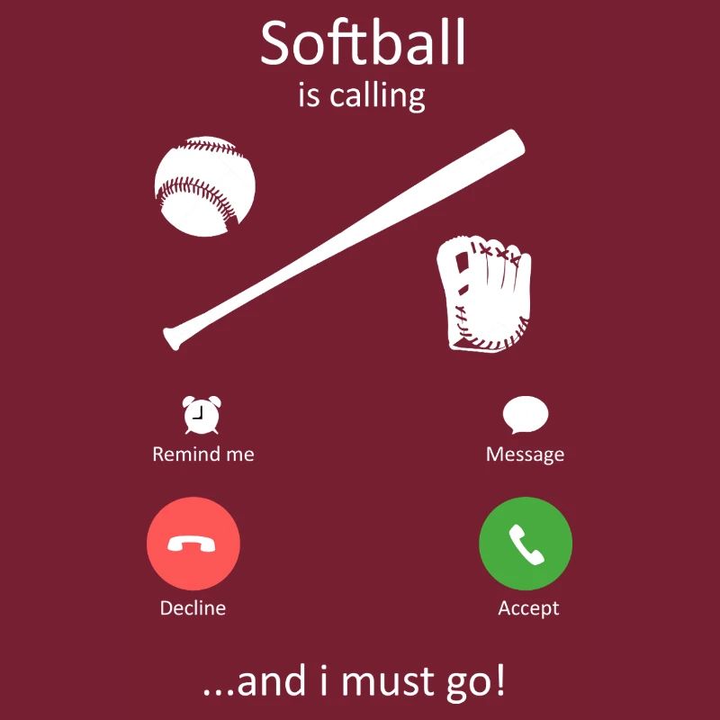 Softball ruft seltsames Handy-Screen-Design