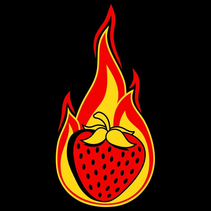 fire flame burn hot strawberry fruity l