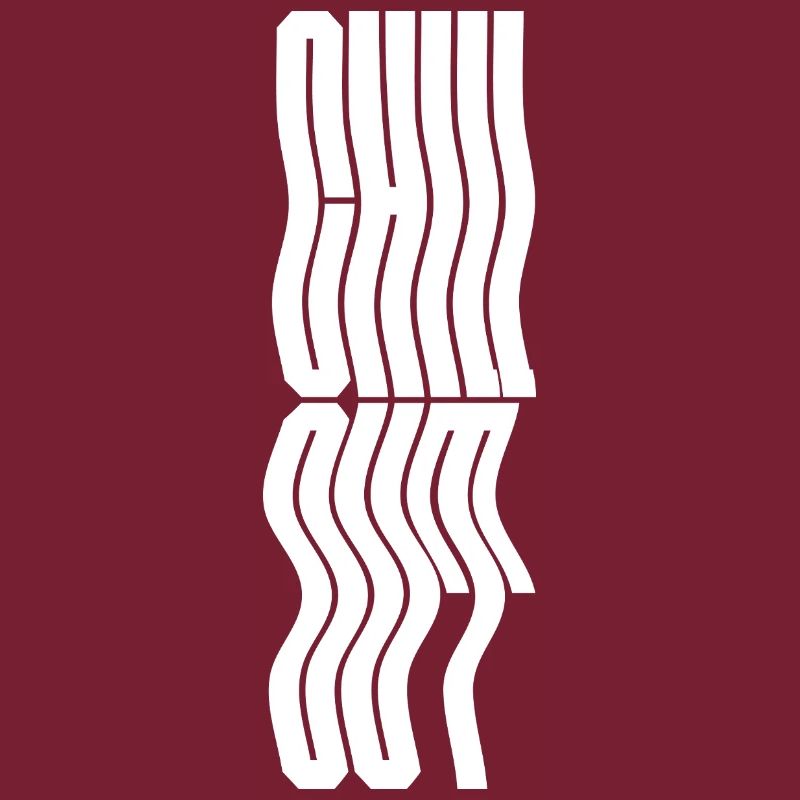 Conception du logo typographique ondulée Chill Out