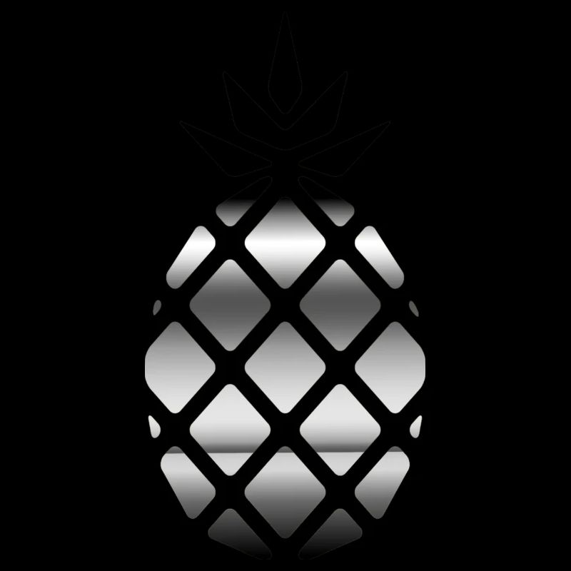 Silber Ananas