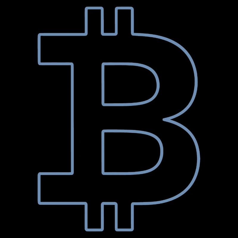 Bitcoin Logo Silhouette Digitale Währung