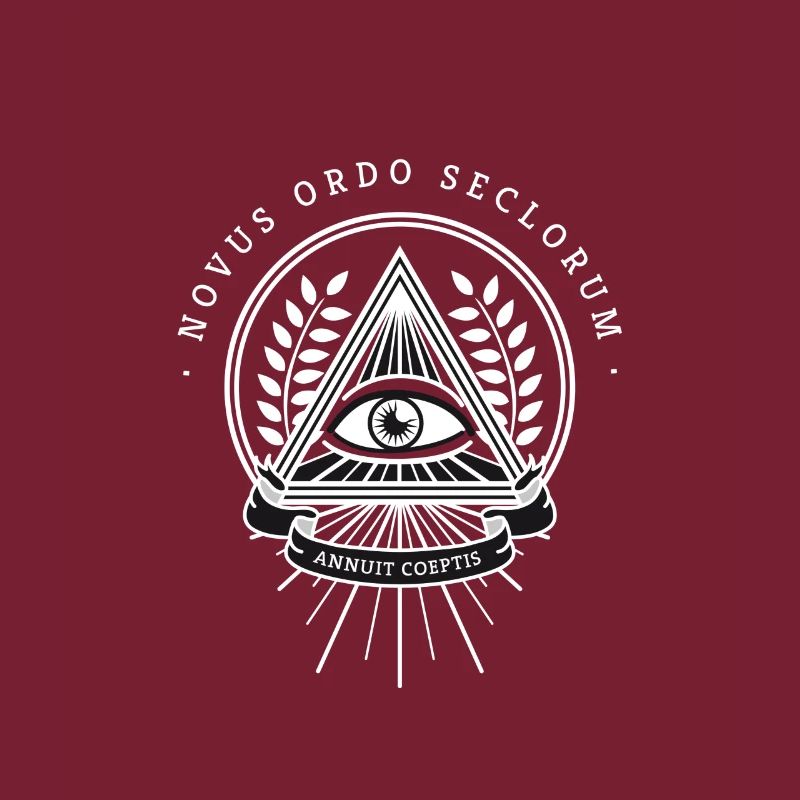 Illuminati œil omniscient pyramide de la société secrète