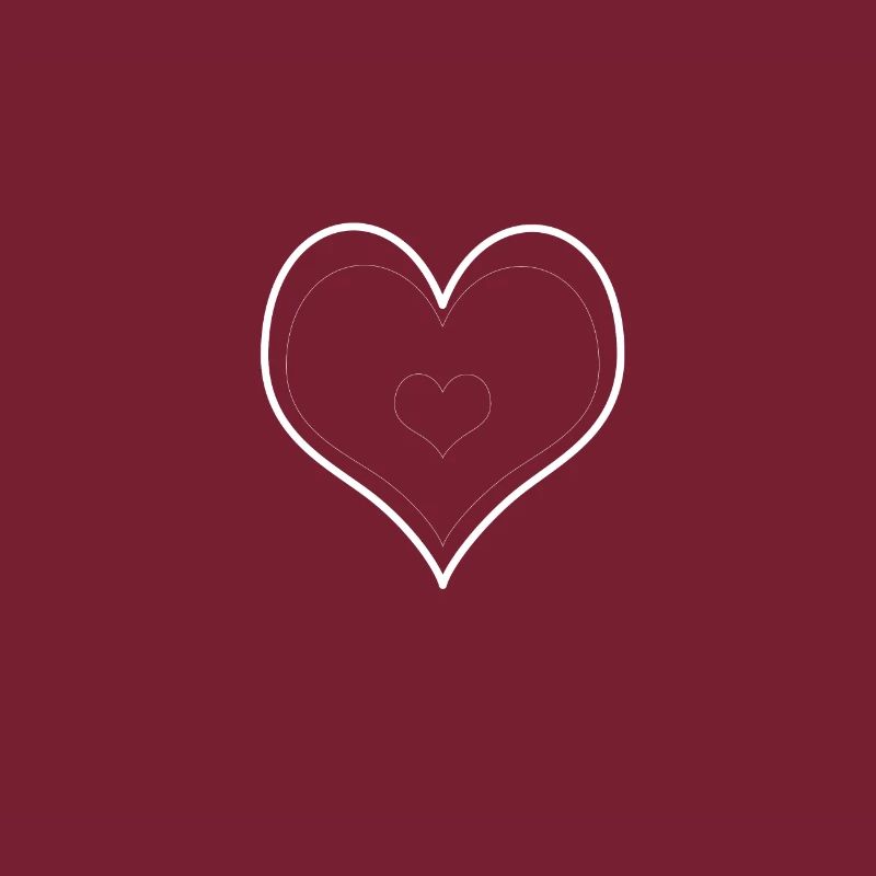 Minimal Heart Duo Outline