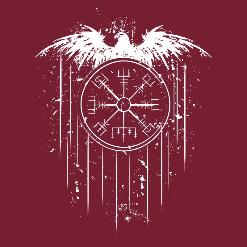 Vegvisir Runic Compass - Eagle Celts Vikings