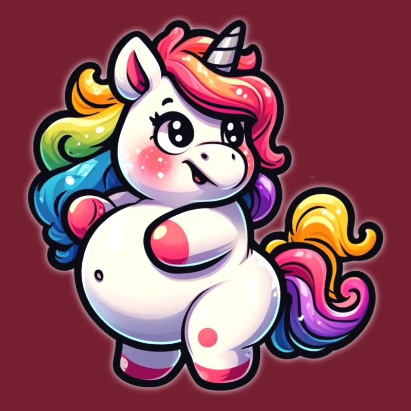 Kunterbuntes Einhorn-Kuscheldesign