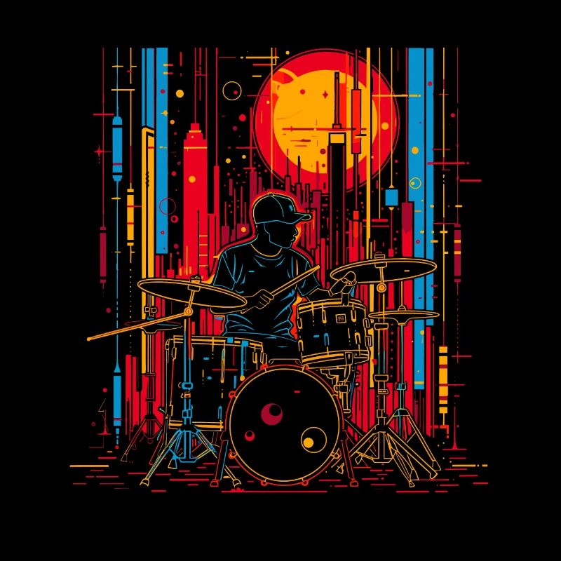 Portrait de batteur