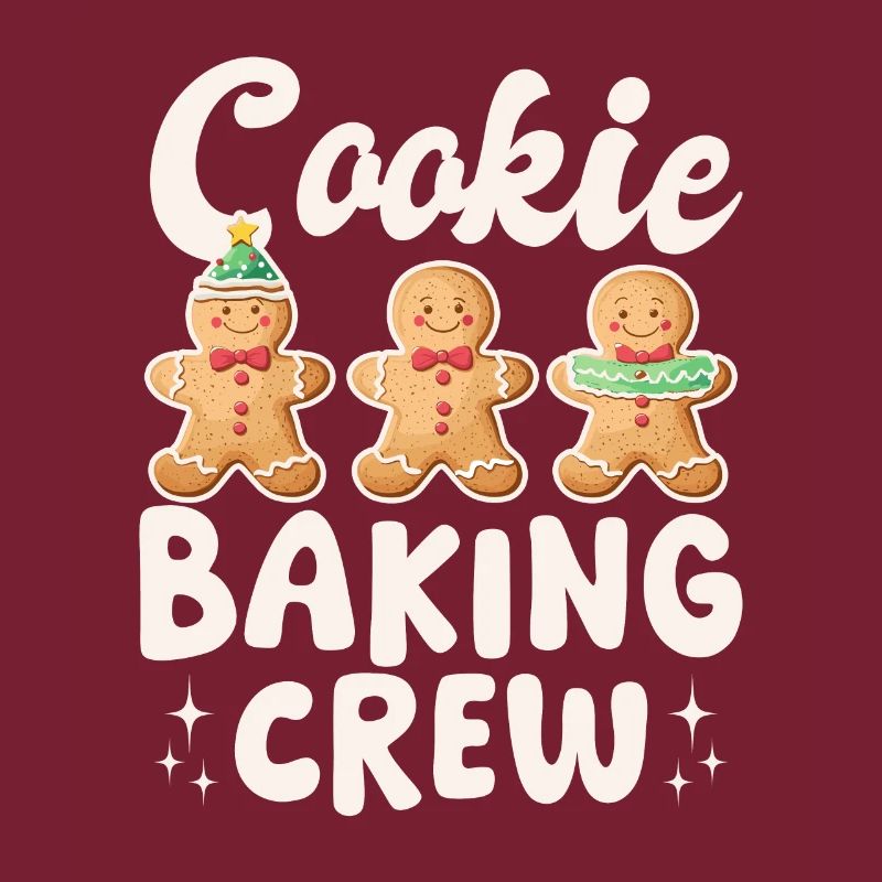 Funny Christmas Gingerbread Cookie Baking Crew