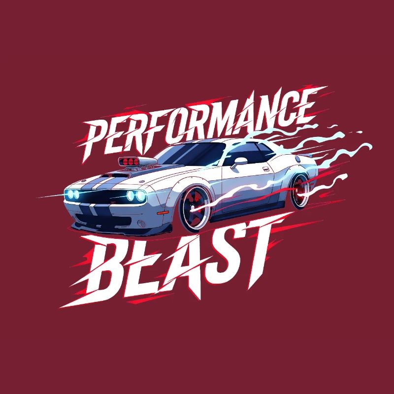 Conception de performance de muscle car