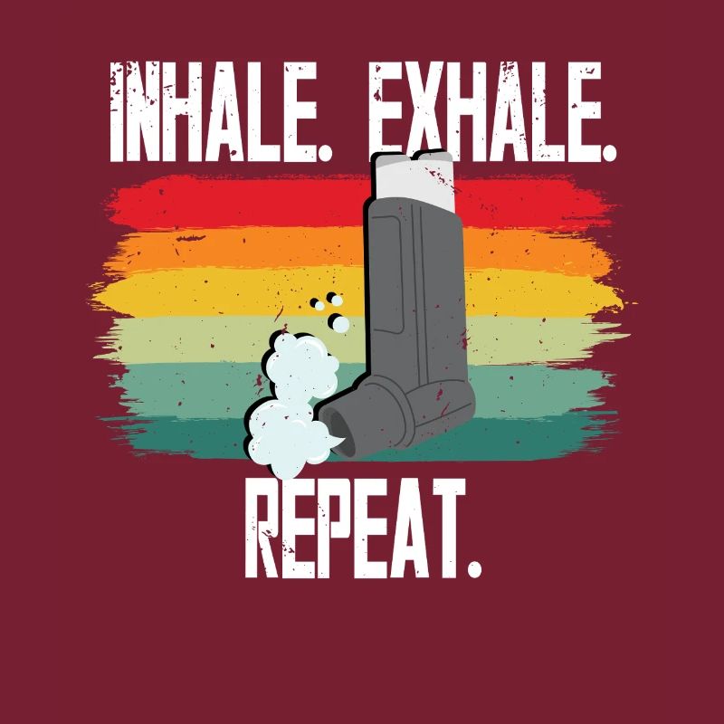 Asthma Asthmatics Inhale Exhale Repeat
