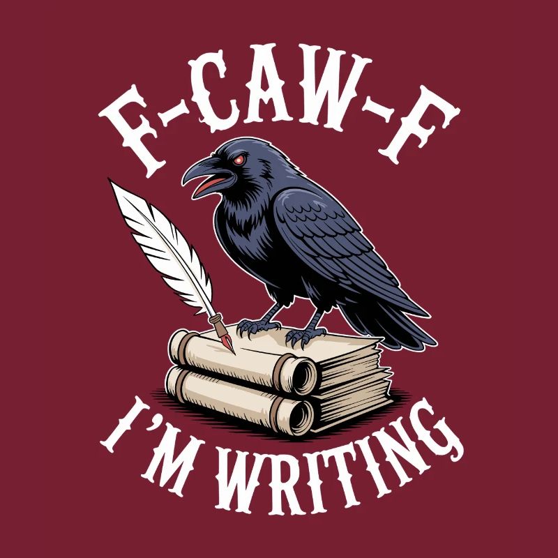 Raven quill and scrolls