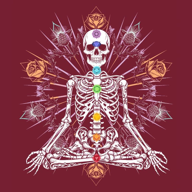 Skeleton Chakra Gothic Meditation
