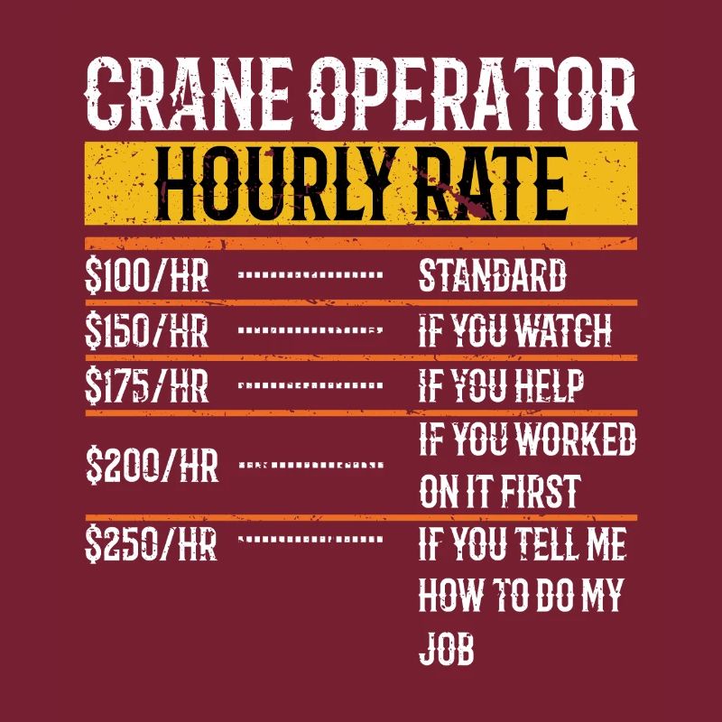 Crane Operator Hourly Rate Funny
