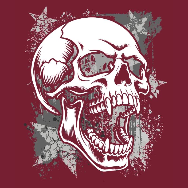 Grunge Schädel Farbspritzer