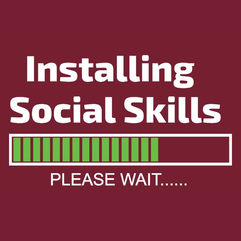 Social Skills Loading Funny Software Programmer
