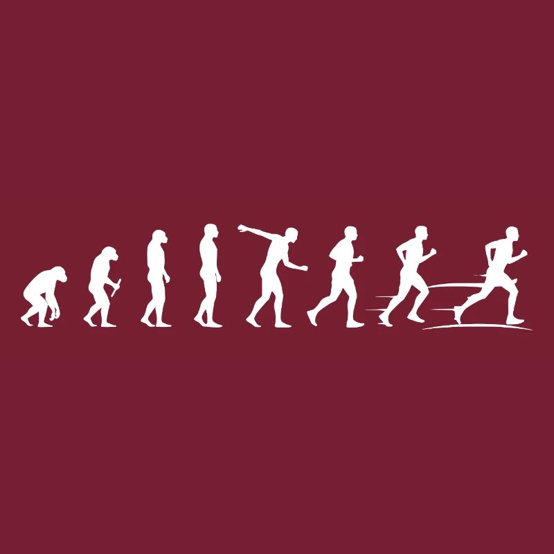 Evolution der Bewegung - Läufer Marathon 