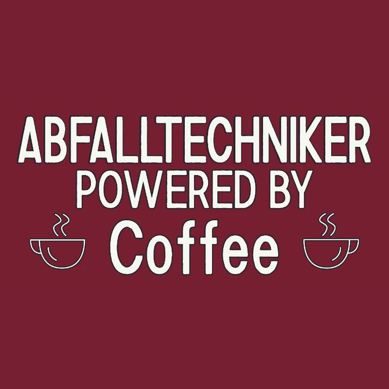 Technicien des déchets alimenté par le café