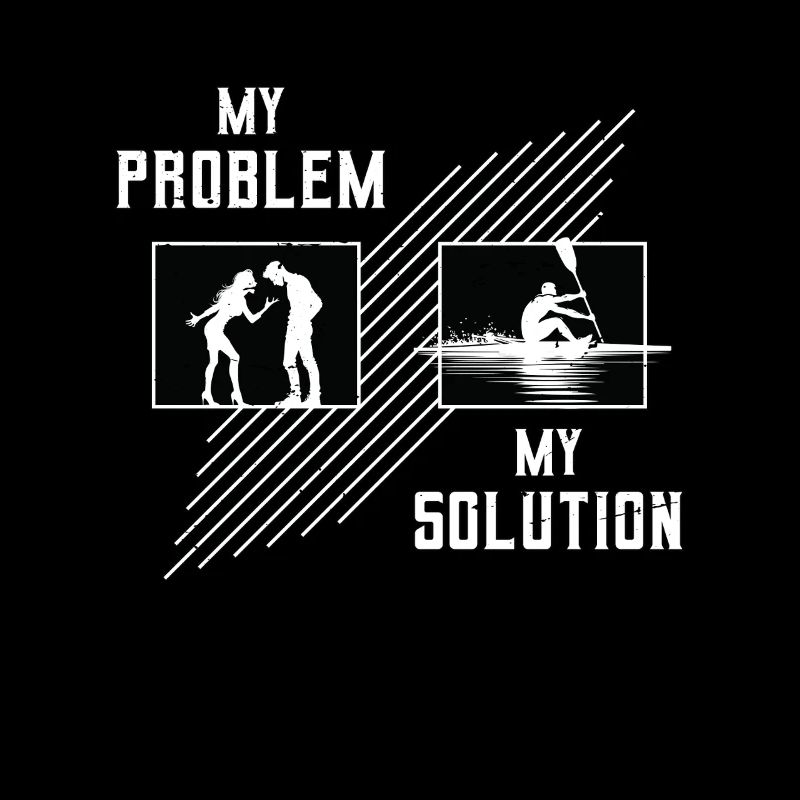 Water Rowing My Problem My Solution Pictogram Dad