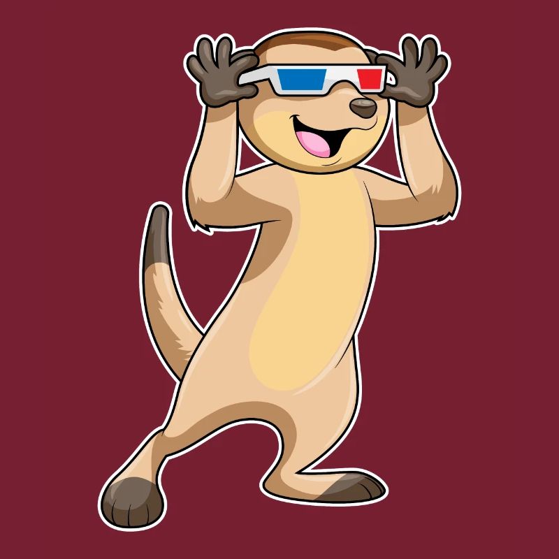 Erdmännchen mit Brille
