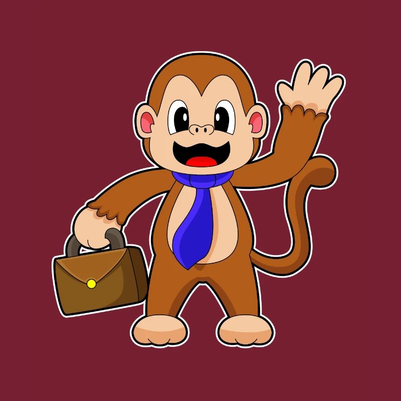 Monkey Entrepreneur Briefcase