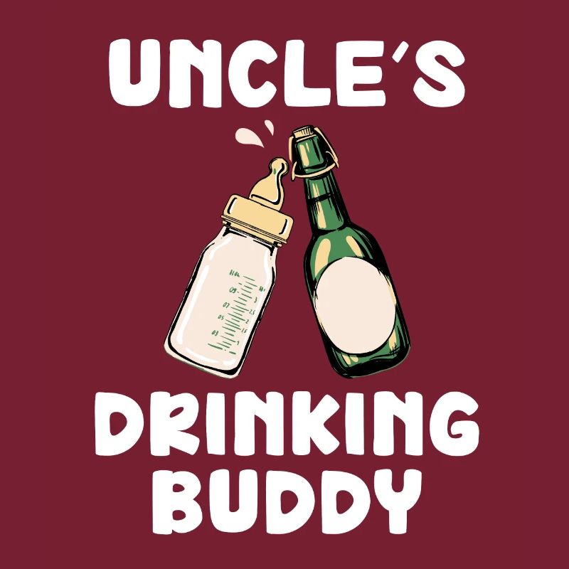 Uncle's Drinking Buddy Funny Motif