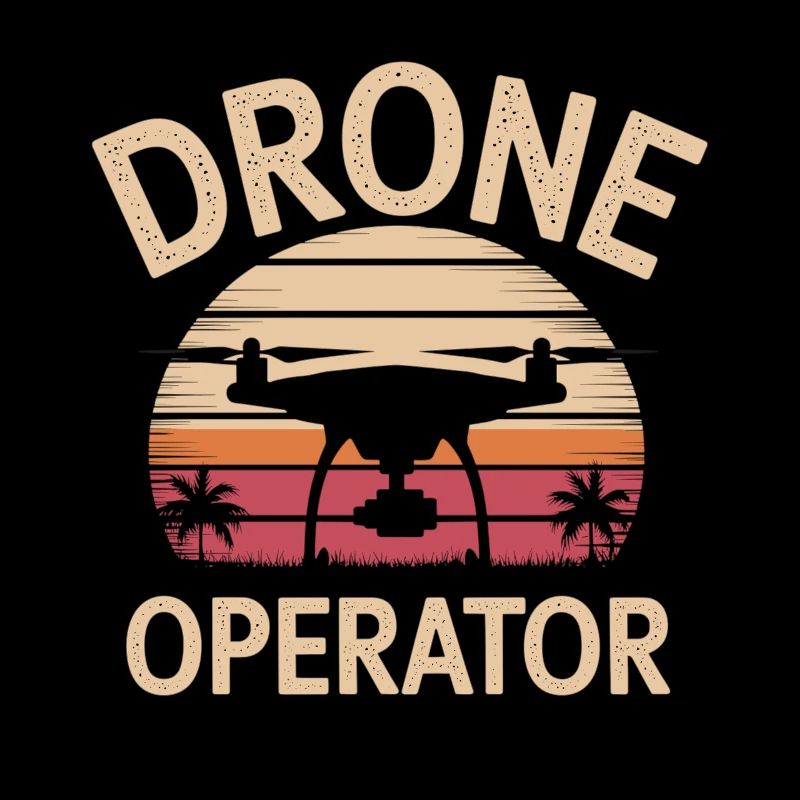 Pilote de drone coucher de soleil