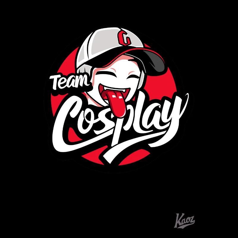 Süßes Mädchen mit Baseballkappe: Team Cosplay