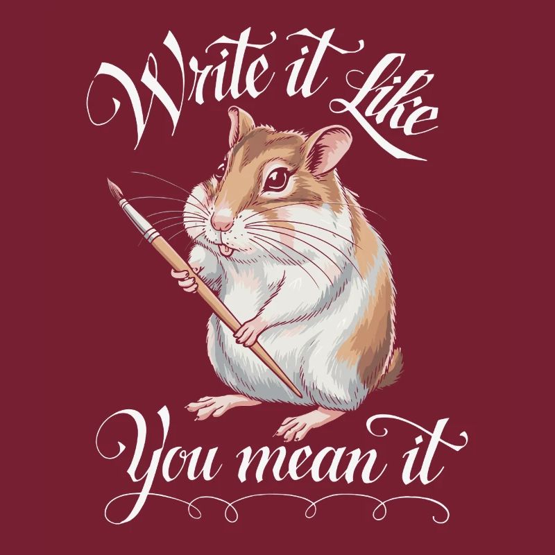 Hamster Writer Author - Write It Like You