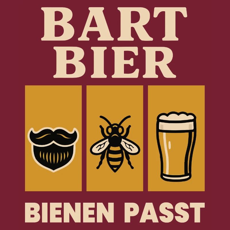 Bienen Imker Bart Bier Bienen Passt Spruch
