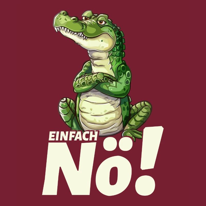 Crocodile avec un simple non-dit