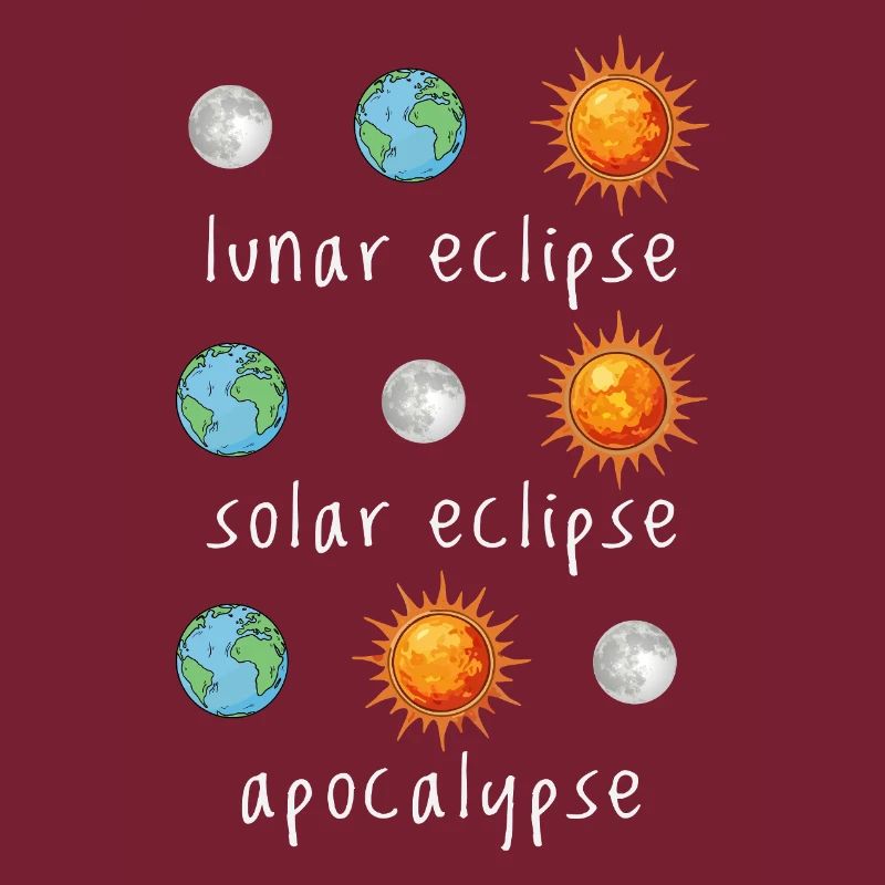 Lunar Eclipse Solar Eclipse Apocalypse Humor