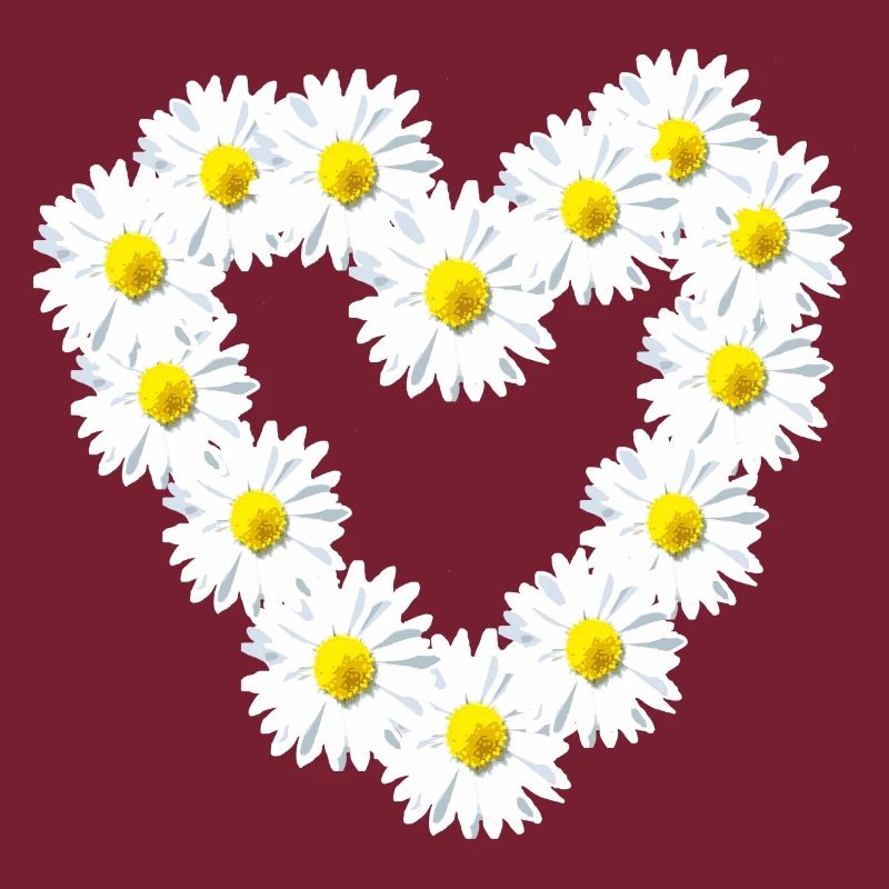 Herz Gänseblume Gänseblümchen Herzlich