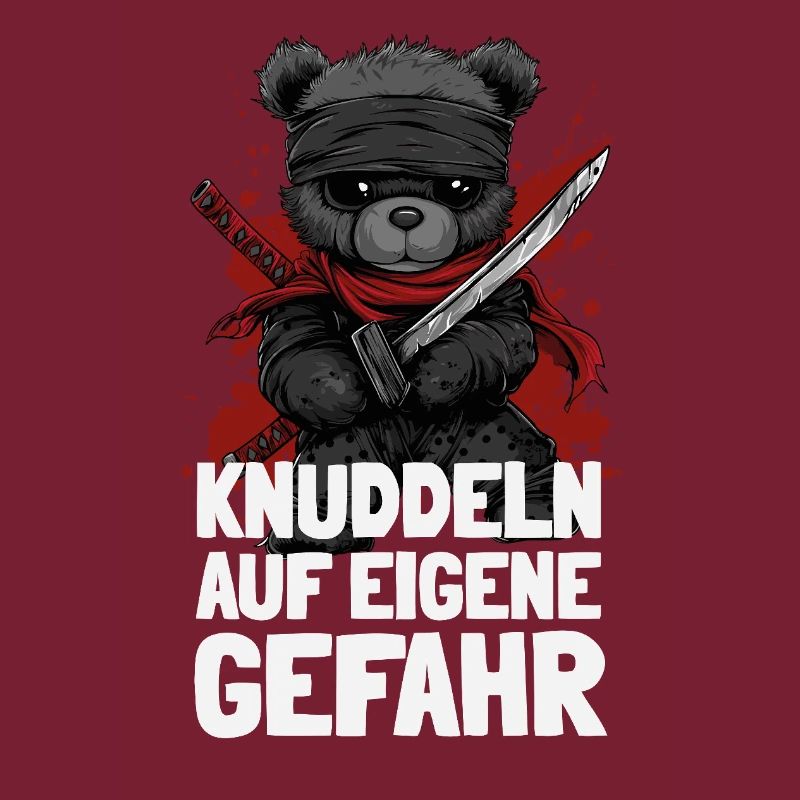 Ninja Teddy mit frechem Spruch