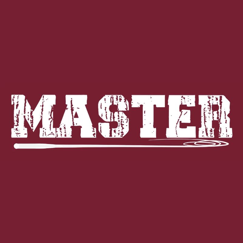 MASTER Logo – White Distressed Whip Design