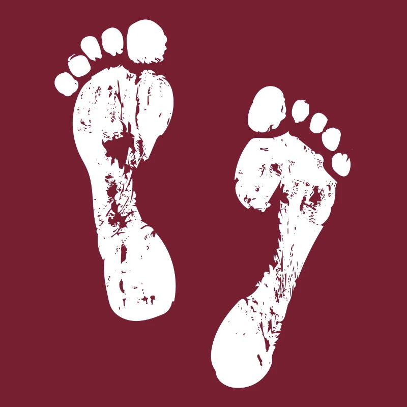 Empreintes de pas dans le sable