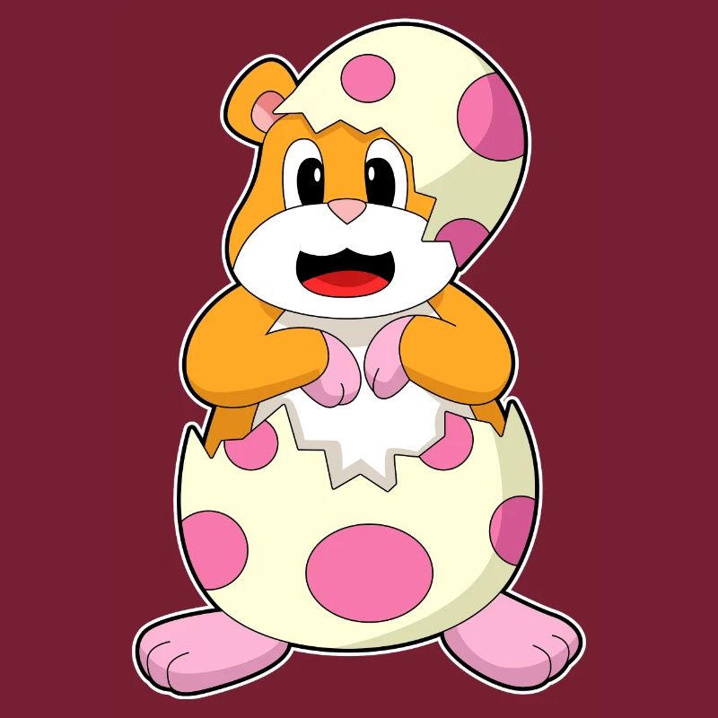 Hamster eggshell egg