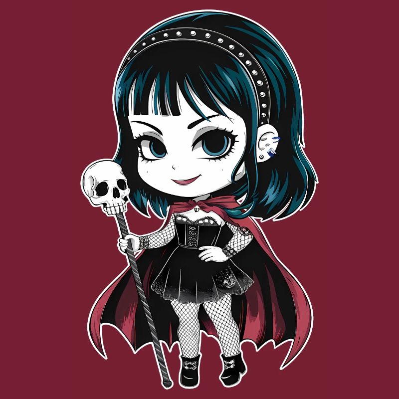Chibi Gothic-Mädchen