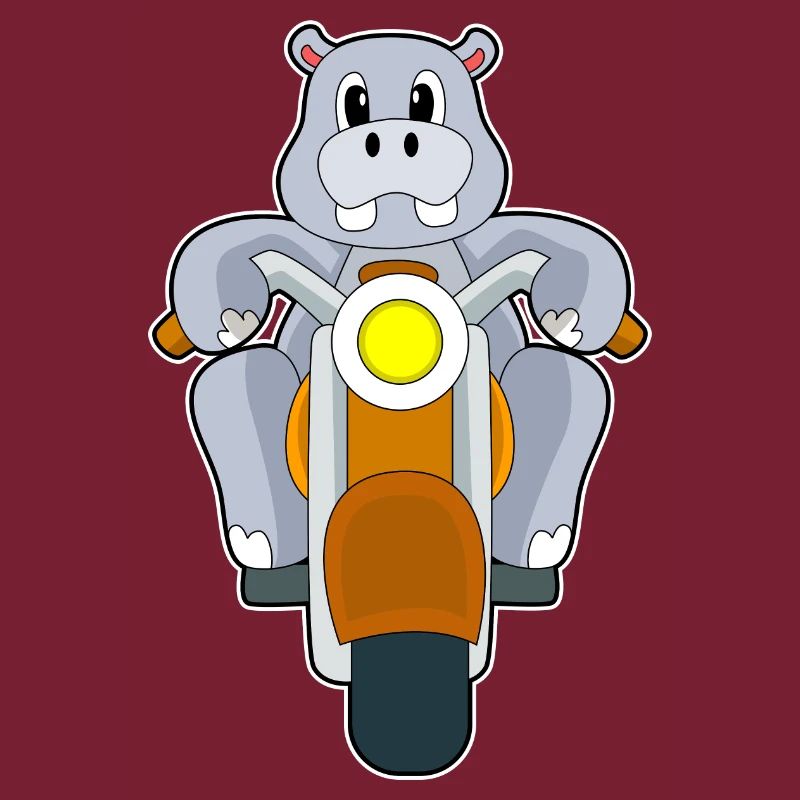 Nilpferd Motorrad