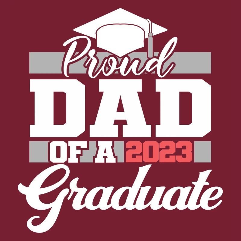 Stolzer Vater eines 2023 Graduate Graduation For Men
