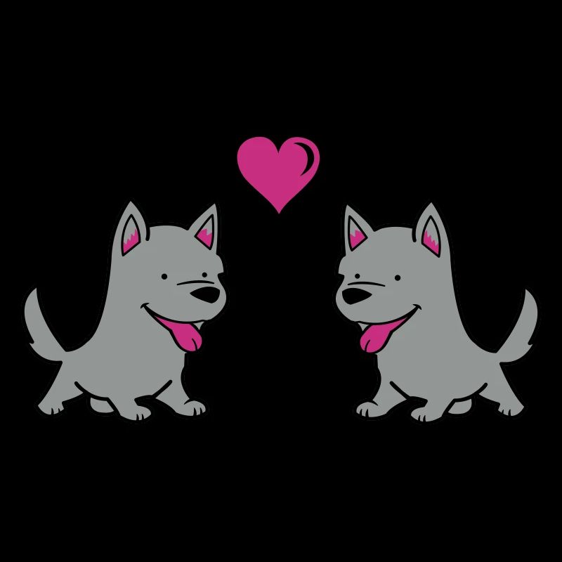 hund comic liebe