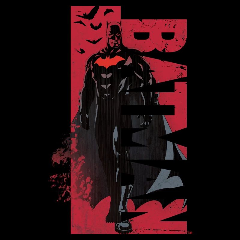 Batman In Cool Red Design